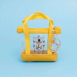 Golden Radiance: The SGRHO Mini Tote Zipper Pouch Keychain